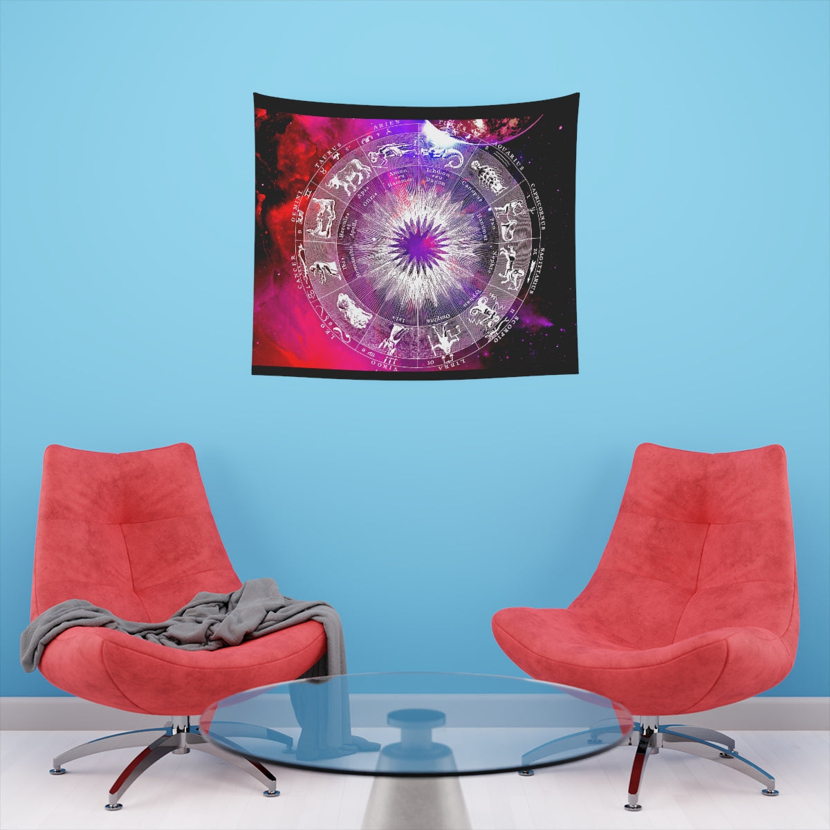 Zodiac Sign Tapestry, Wall Art, Zodiac Sign Gift, Wall Tapestry Aesthetic, Boho Wall Hanging
