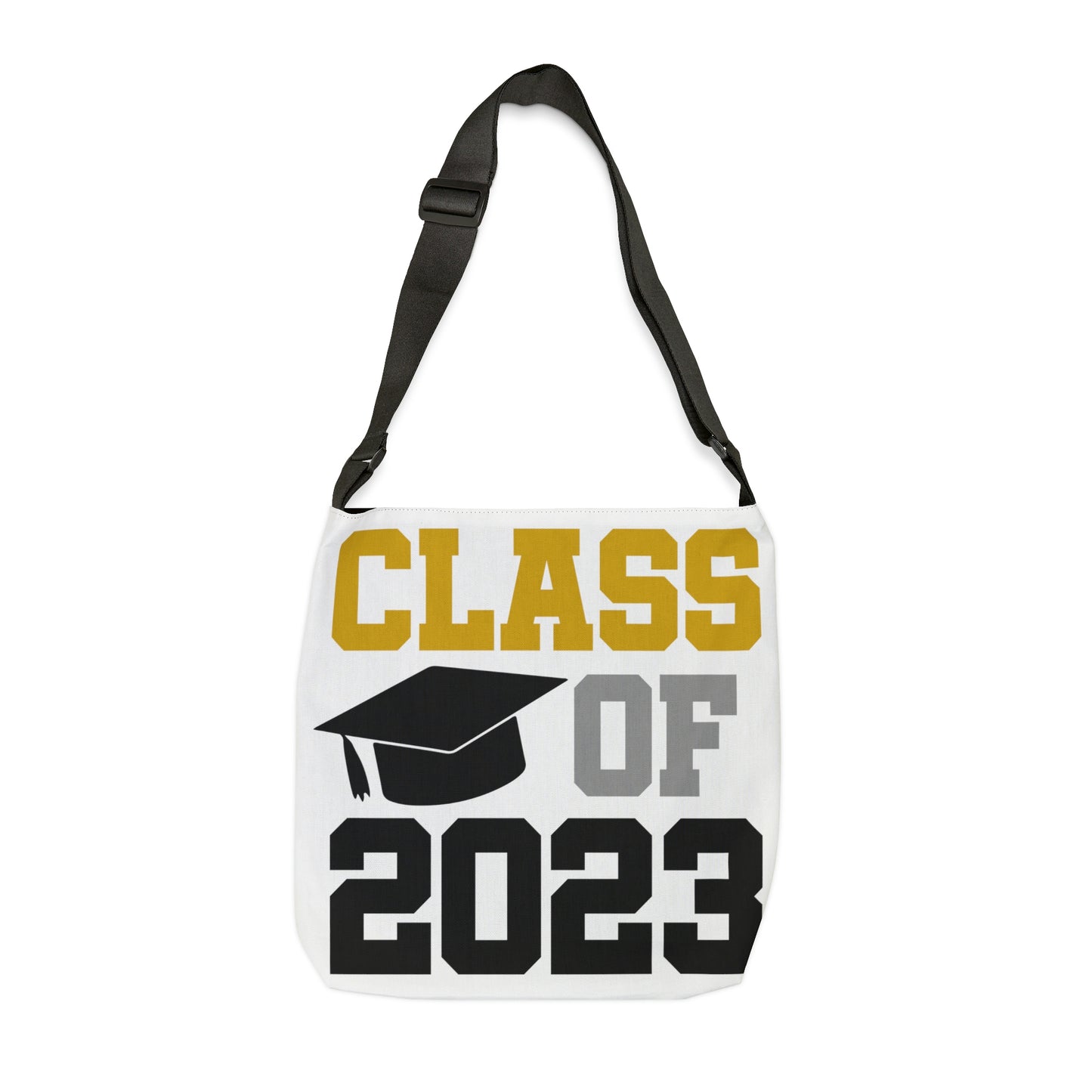 Class of 2023 Graduation Tote Bag, Adjustable Zippered Tote Bag With Pockets, Weekend Overnight Canvas Bag