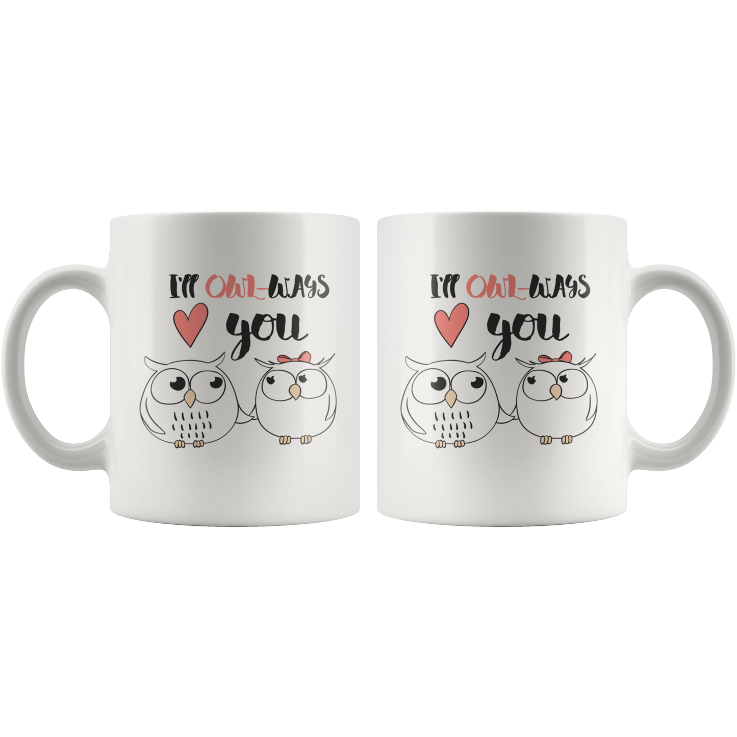 Owl Mug-Couples Valentine Coffee Mug