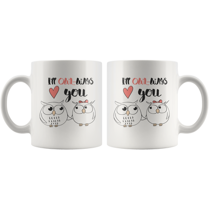Owl Mug-Couples Valentine Coffee Mug