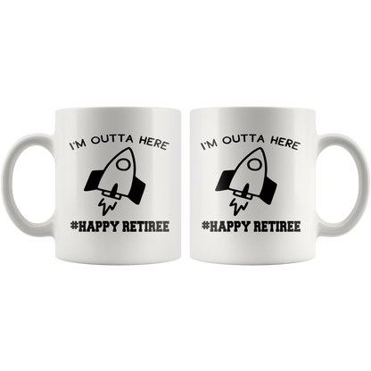 Retirement gift for Women Men Coffee mug Custom Graphic Funny Gift