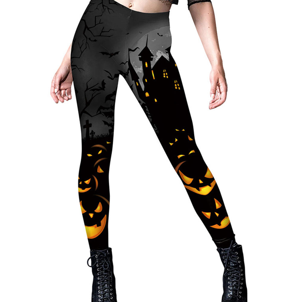 Women's Halloween High Waisted Yoga Leggings