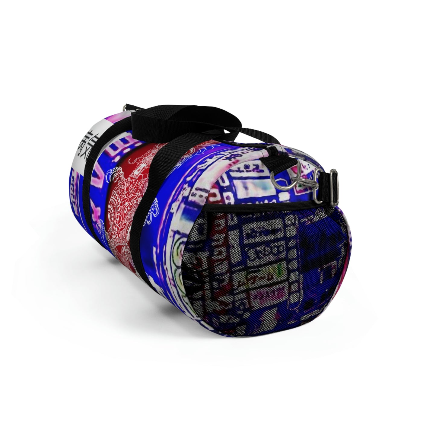 Tokyo Japanese Abstract Duffle Bag, Weekender Bag, Carry on Travel Overnight Canvas