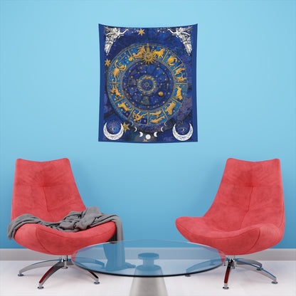 Celestial Wall Art, Moon  Zodiac Tapestry Aesthetic, Boho Cute Tapestry, Wall Hanging