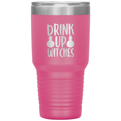 Drink up Witches Halloween 30 oz Tumbler Funny Party Beer Tumbler Mug Gift