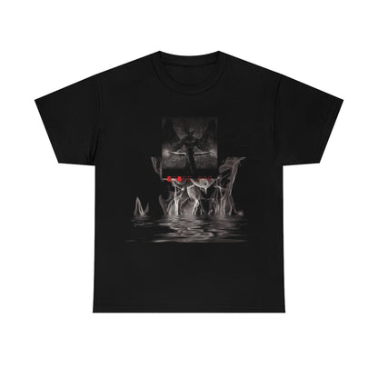 Gothic Abstract Grunge Alternative Print Shirt, Streetwear Fashion
