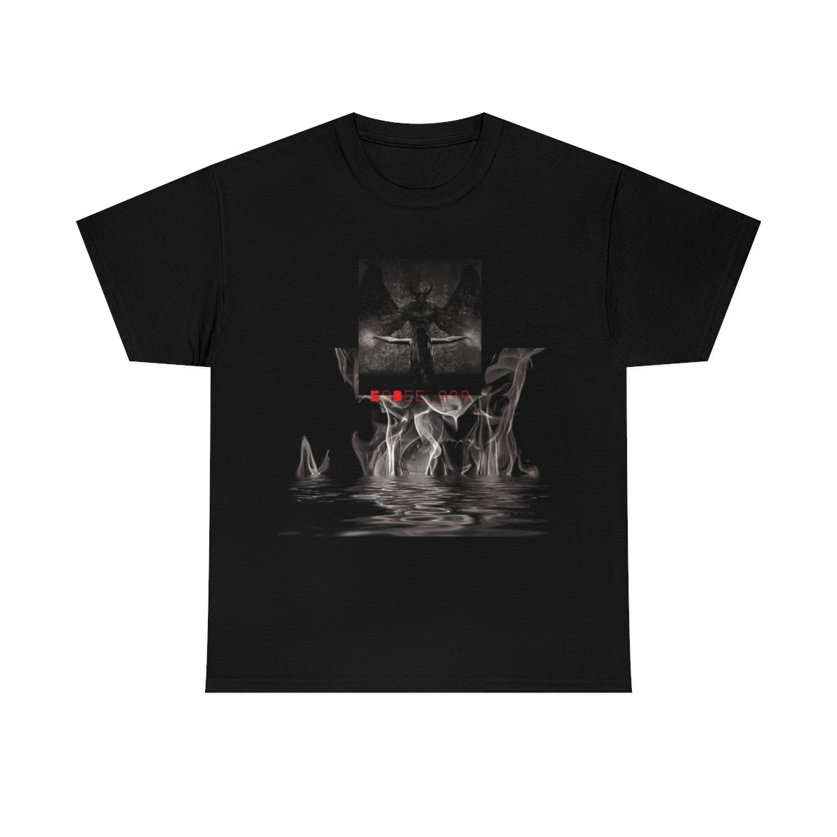 Gothic Abstract Grunge Alternative Print Shirt, Streetwear Fashion
