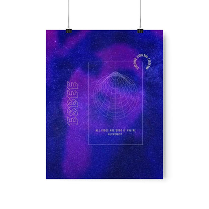 Skull Abstract Art Poster, Goth Print, Premium Matte vertical posters