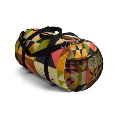 Colorful Abstract Duffle Bag, Weekender Duffle Bag, Carry-on Travel Overnight Canvas Duffel Bag