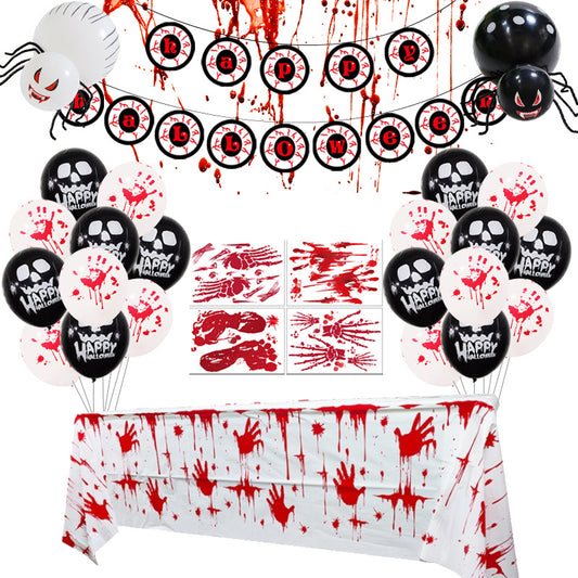 Halloween Party Decorations Spooky Bloody Hands Balloons Set
