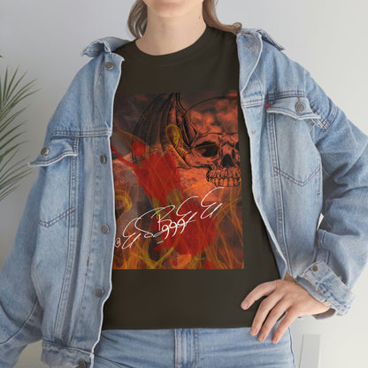 Grunge Abstract Gothic Skull Graphic Streetwear Unisex Crew Neck, Alternative