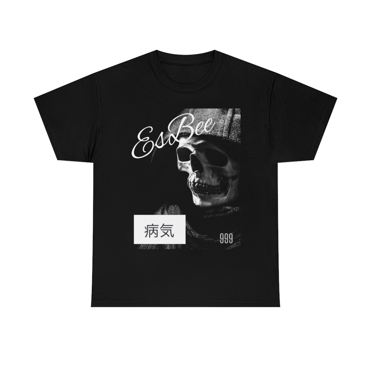 Skull Shirt Skeleton Goth Shirt, Goth Fashion Aesthetic Unisex Heavy Cotton Tee