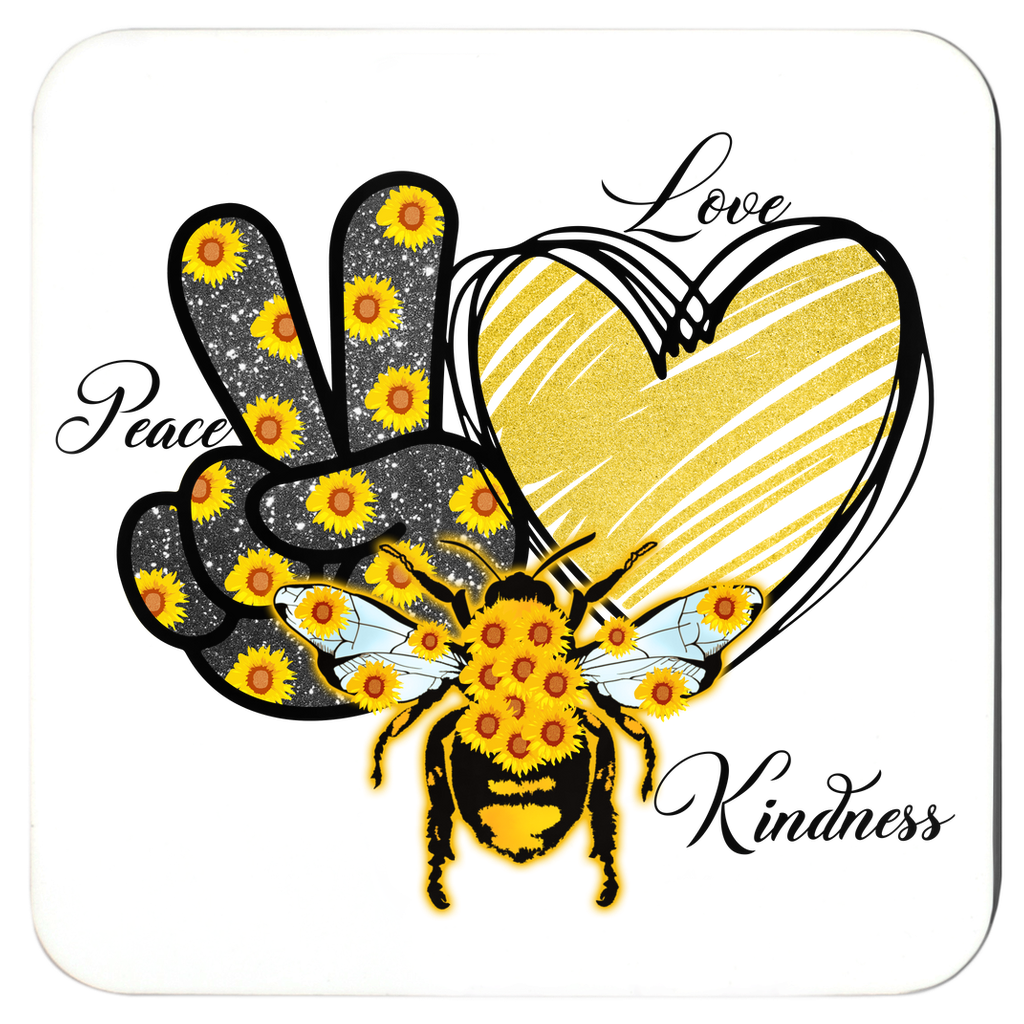Corkwood Bee Coasters Set, Inspirational Bee Kind, Unique Cork Coasters