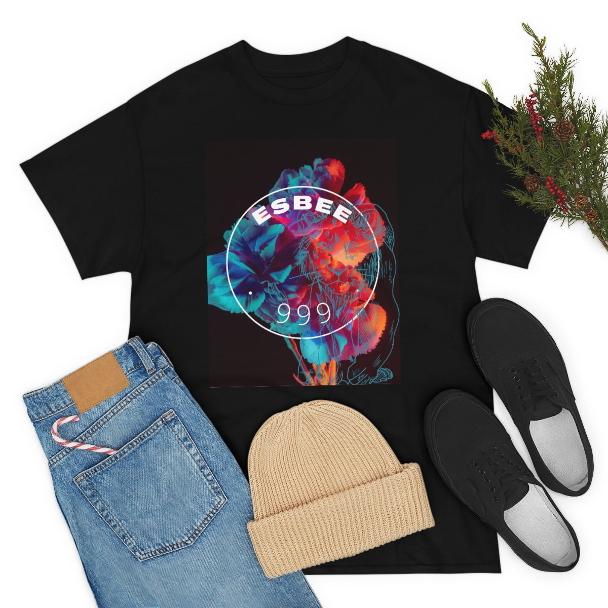 Y2k Abstract Art Graphic Tee Unisex Crewneck Shirt, Streetwear Grunge