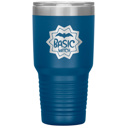 Halloween Tumbler Basic Witch Funny Tumbler 30 oz Insulated Tumbler Mug Cup Gift
