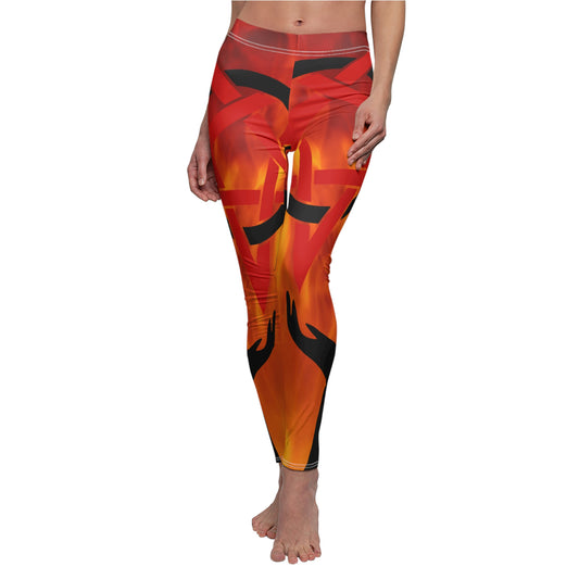 Women's Goth Leggings, Gothic Clothing Streetwear, Witchy Leggings, Women Workout Outfit, Goth Clothing