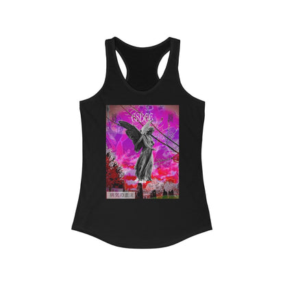 Women's Angel Racerback Tank Top, Cute Shirt, Goth Style, Fashion, Summer Clothing