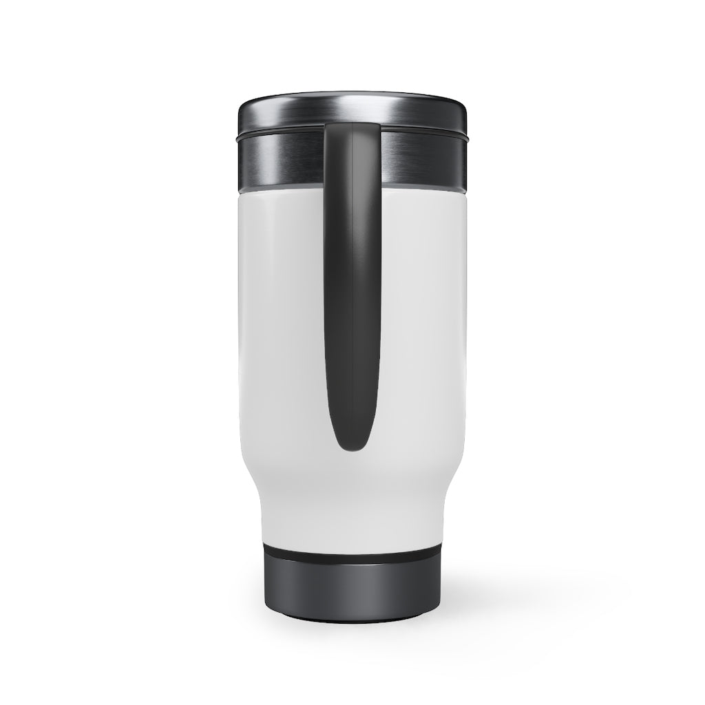 Funny Witch Travel Mug with Handle, Witchy Halloween Tumbler  Cup, Goth, Sublimation Stainless Steel Thermal Mug