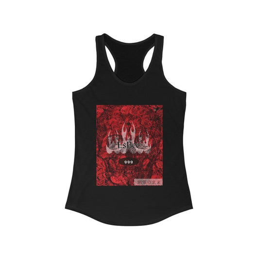 Women's Gothic Racerback Tank Top, Skull, Goth Style, Fashion, Summer Clothing