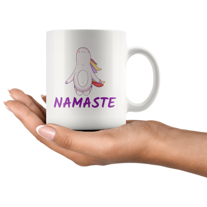 Yoga Mug Namaste Unicorn Funny Coffee Mug Gift Ceramic