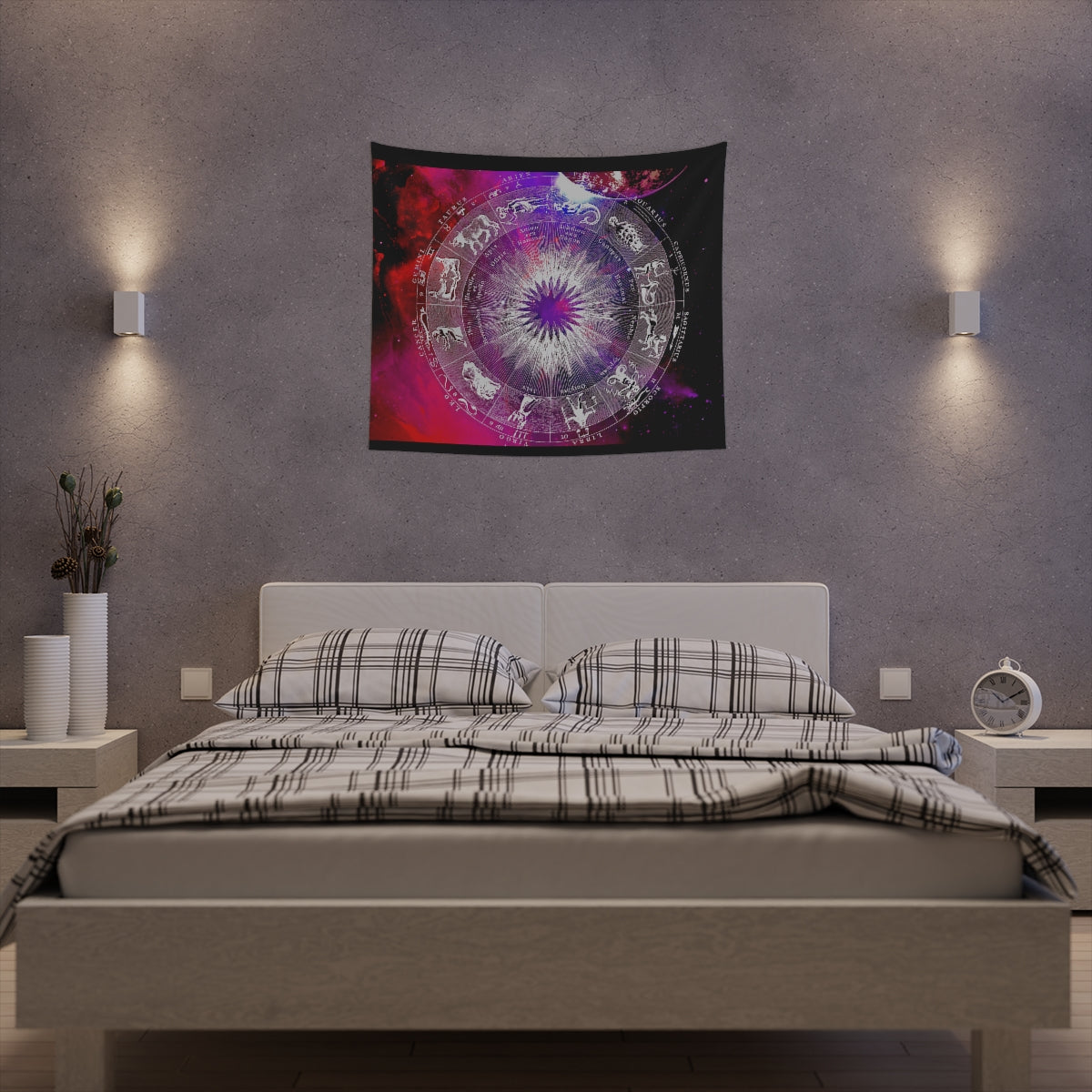 Zodiac Sign Tapestry, Wall Art, Zodiac Sign Gift, Wall Tapestry Aesthetic, Boho Wall Hanging