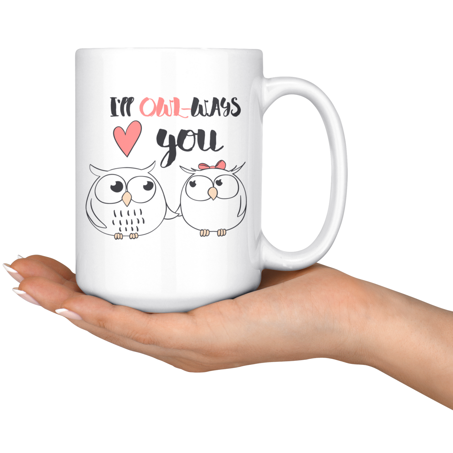 Owl Mug-Couples Valentine Coffee Mug