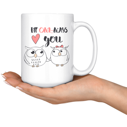 Owl Mug-Couples Valentine Coffee Mug