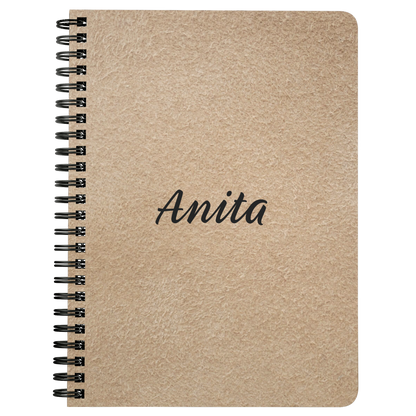 Personalize Notebook Journal Spiraled Lined Journal Notebook Diary Daybook  Daily Notebook