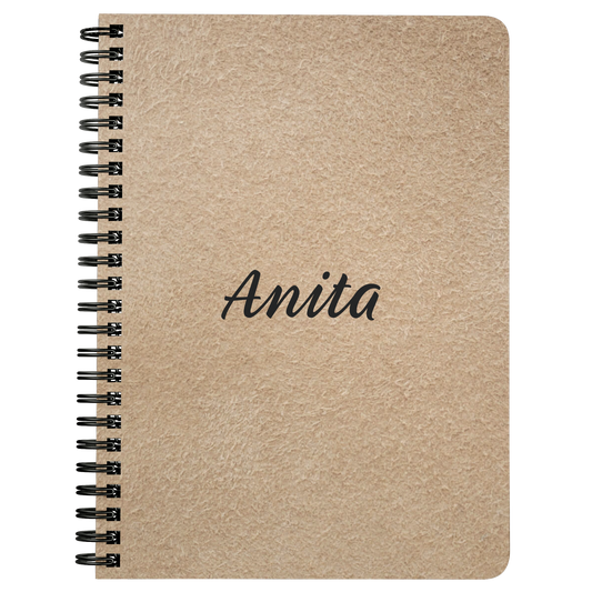 Personalize Notebook Journal Spiraled Lined Journal Notebook Diary Daybook  Daily Notebook