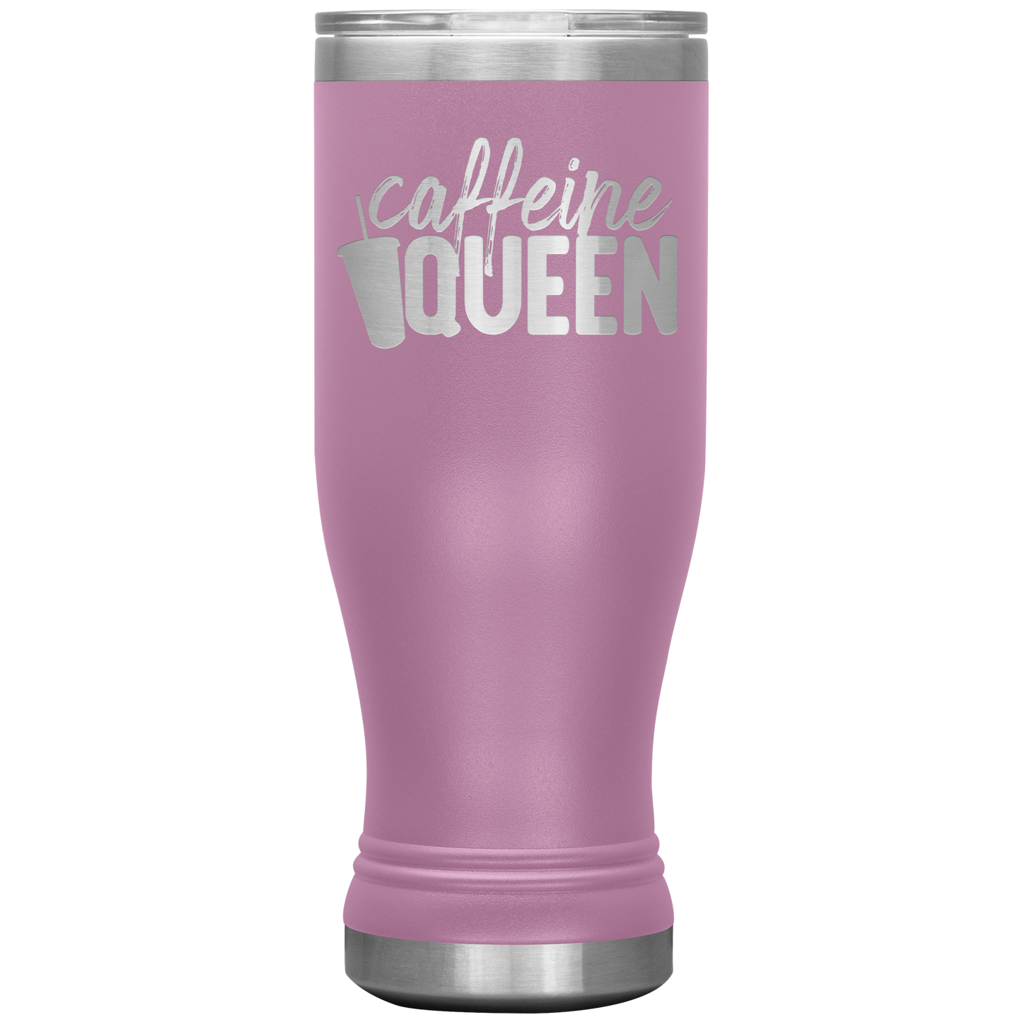 Caffeine Queen Funny Tumbler for Women 20 oz Insulated Stainless Steel Mug Cup