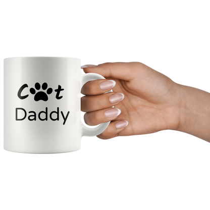 Cat Daddy Coffee Mug Gift for Him Dad Cat Lover Gift Cat Gift Cat Mug Funny Custom Mug