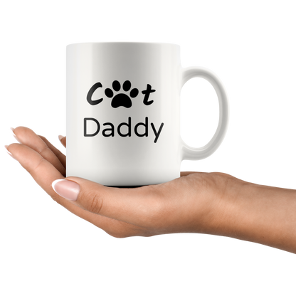 Cat Daddy Coffee Mug Gift for Him Dad Cat Lover Gift Cat Gift Cat Mug Funny Custom Mug