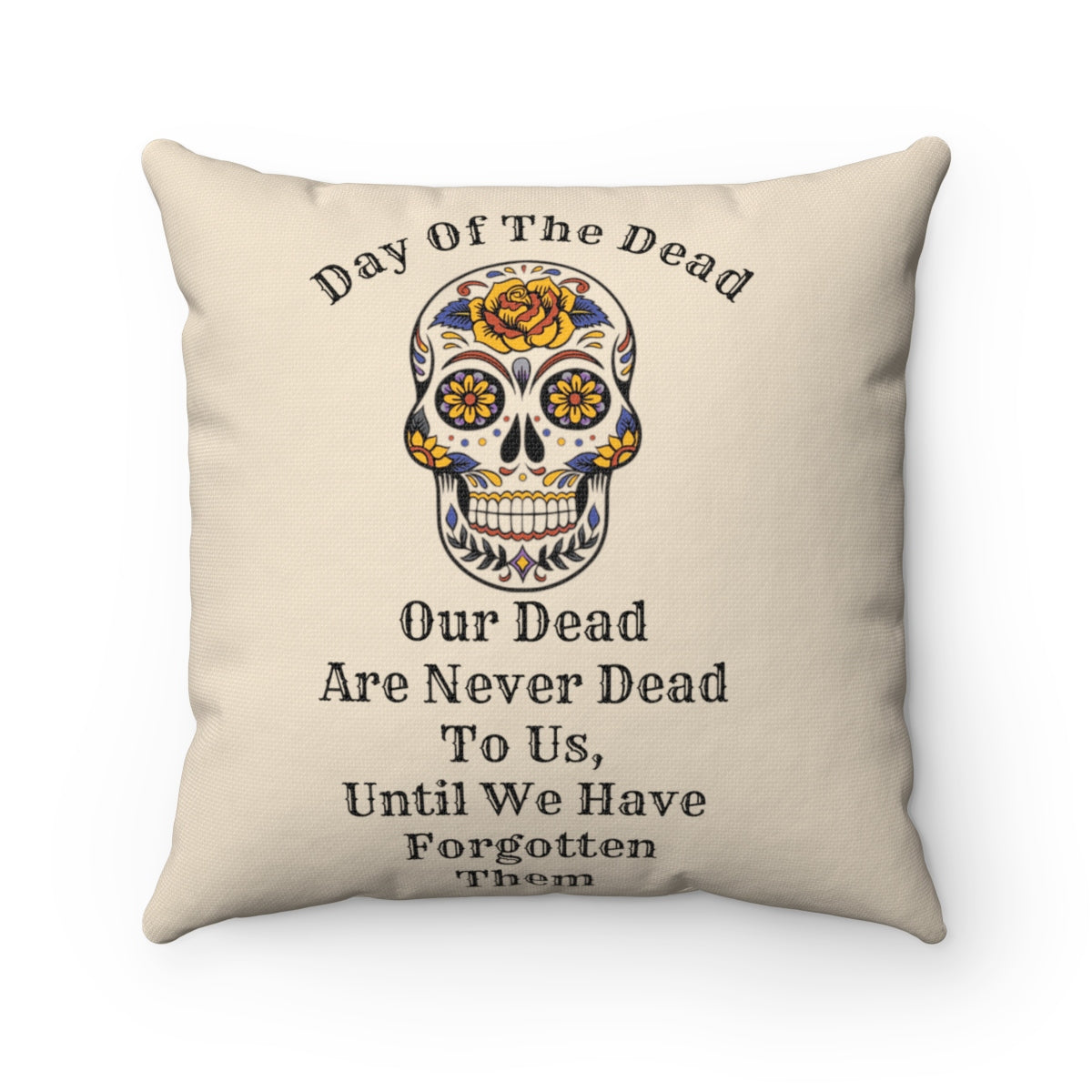 Day of the Dead Throw Pillow Decorative Couch Accent Pillow Home Room Decor