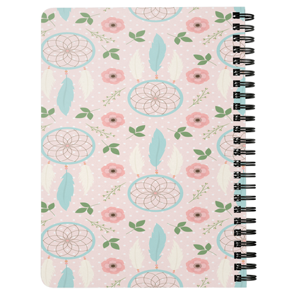 BoHo Journal Daily Notebook Diary Spiraled Lined Custom Writing Book Daybook Journal