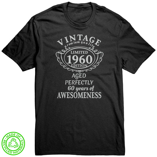 60th Birthday Shirt Funny Graphic Tee Men Women
