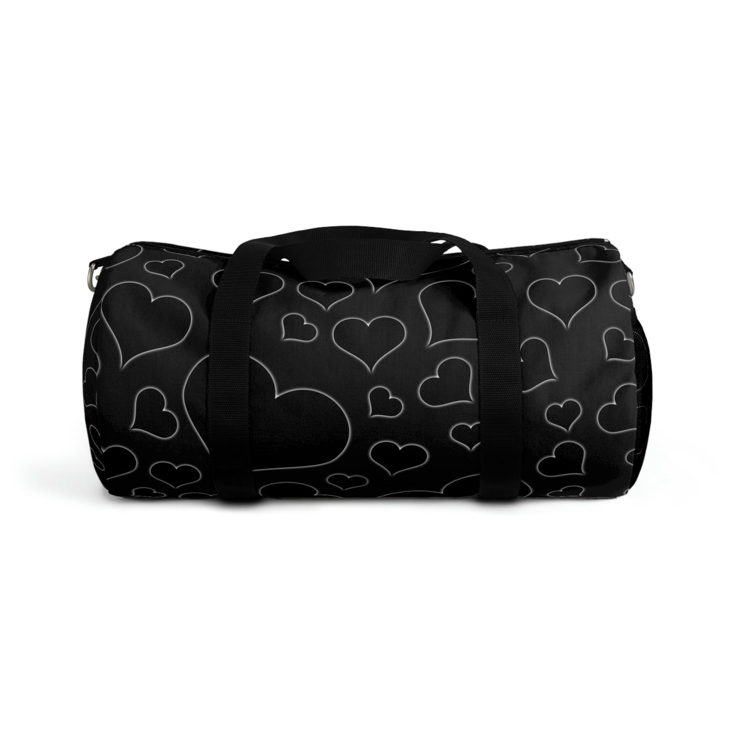 Black Hearts Duffle Bag, Goth Duffle Bag, Weekender Duffle Bag, Carry on