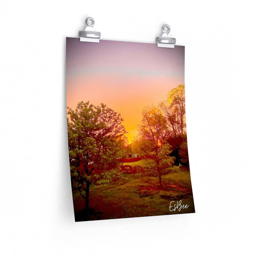 sunset wall art print poster