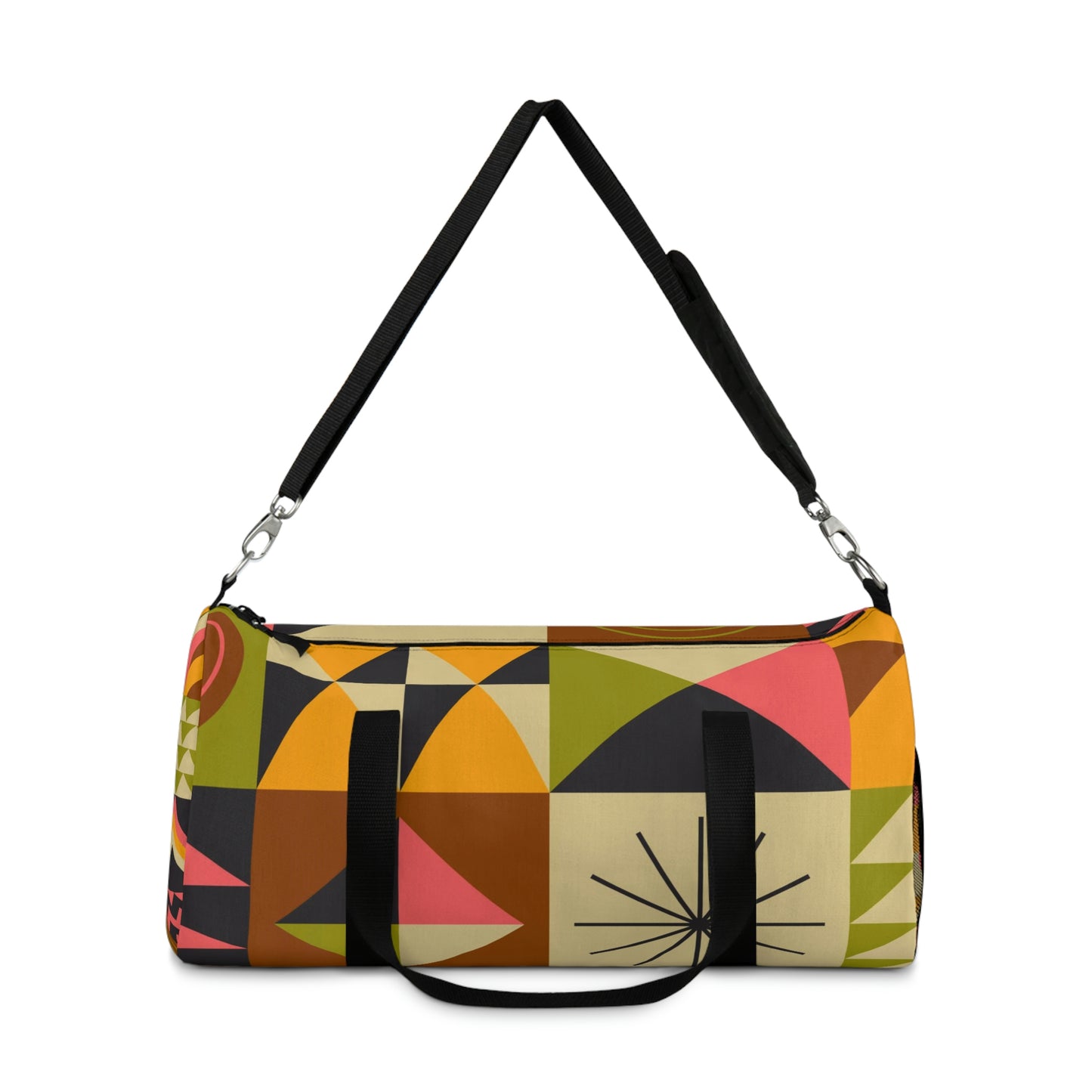 Colorful Abstract Duffle Bag, Weekender Duffle Bag, Carry-on Travel Overnight Canvas Duffel Bag