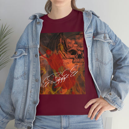 Grunge Abstract Gothic Skull Graphic Streetwear Unisex Crew Neck, Alternative