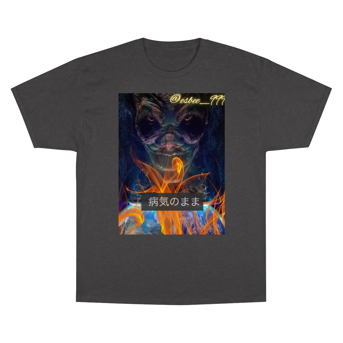 Champion Graphic Goth T-Shirt, Halloween Shirt Cool Trendy Aesthetic Unisex