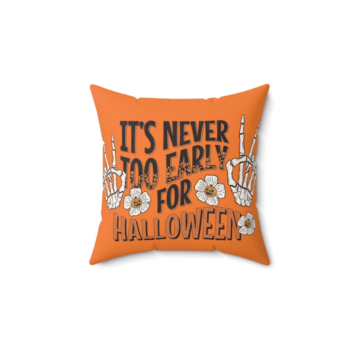 Orange Halloween Throw Pillow Covers, Fall Autumn Decorative Pillow For Couch,