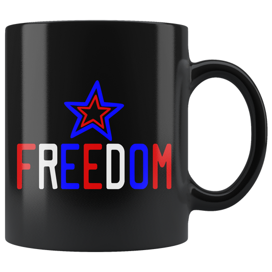 4th of July Coffee mugs Red White Blue Freedom Mug Coffee Mug Gift Independence Day
