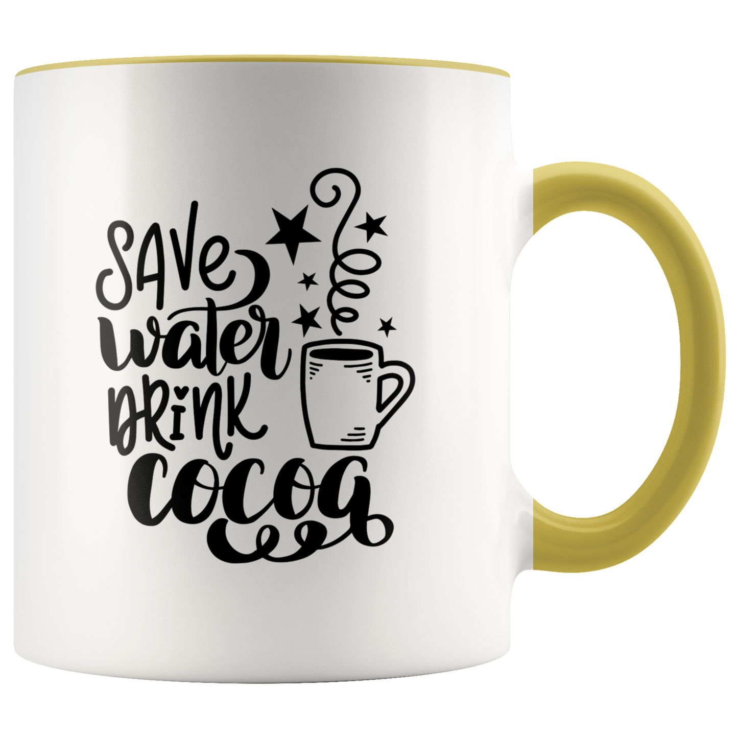 Hot Cocoa Mug Gift for Her Him Ceramic Mug  Funny Mug
