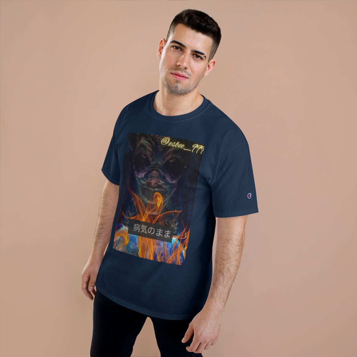 Champion Graphic Goth T-Shirt, Halloween Shirt Cool Trendy Aesthetic Unisex