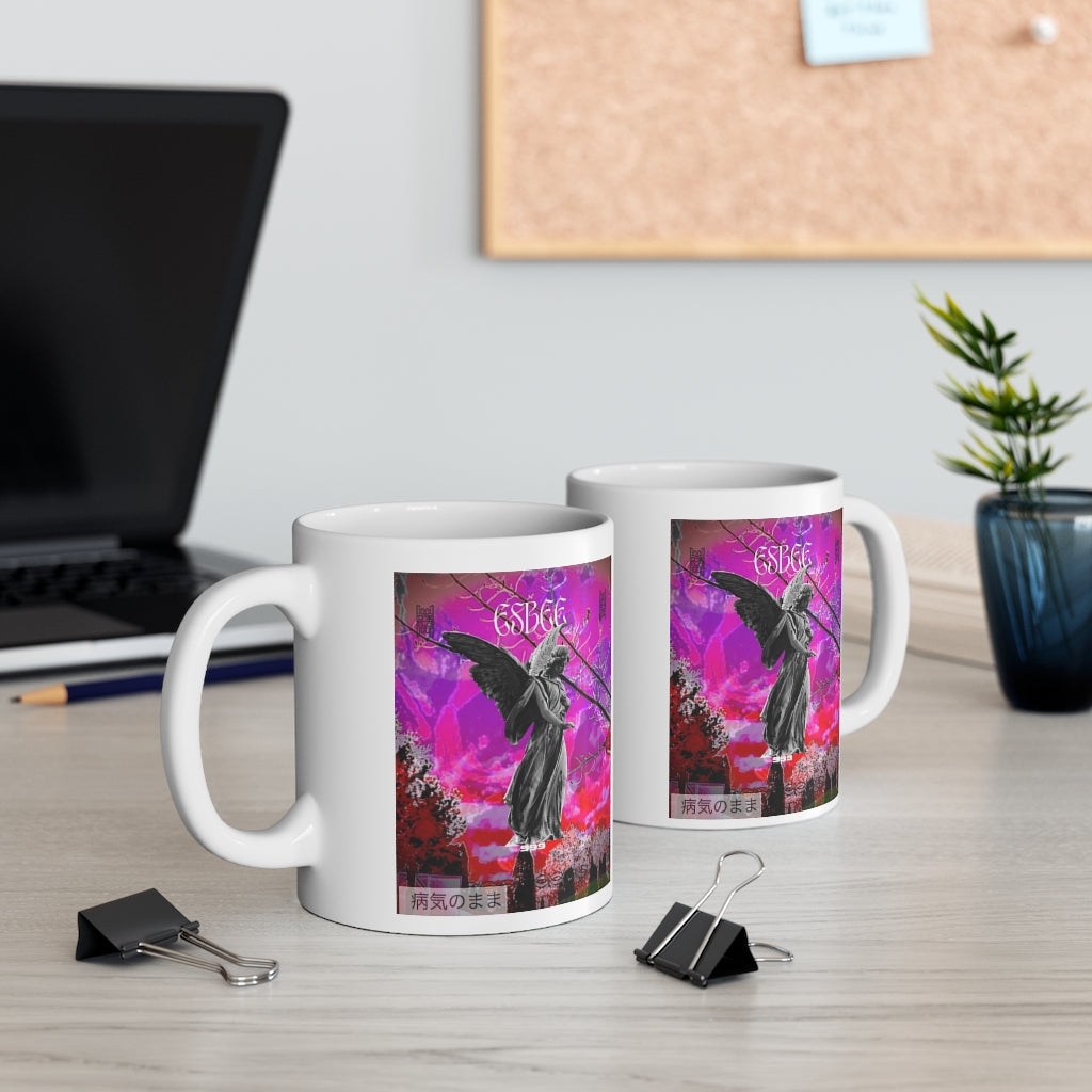 Angel Coffee Mug Inspirational, Custom Ceramic Mug 11oz Cup,