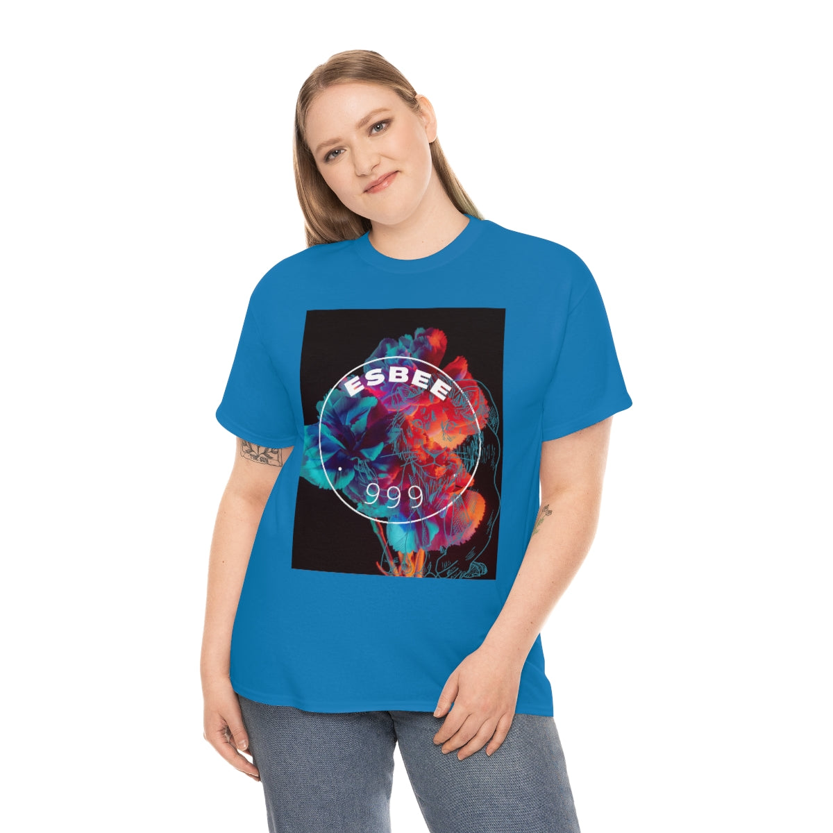 Y2k Abstract Art Graphic Tee Unisex Crewneck Shirt, Streetwear Grunge