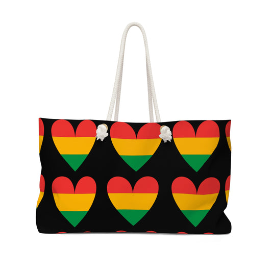 Weekender Bag Women, African Print, Afrocentric, Overnight Carryon Travel Bag