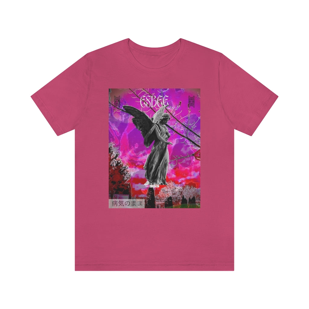 Esbee Angel Graphic Tee Streetwear Fashion for Men Women, Goth Fashion, Crewneck