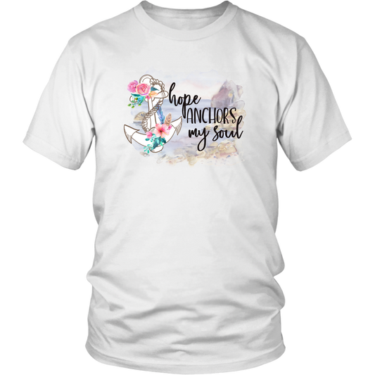 Hop Anchors My Soul T-Shirt, Christian Shirt, Graphic Tee For Women Men, Custom Shirt