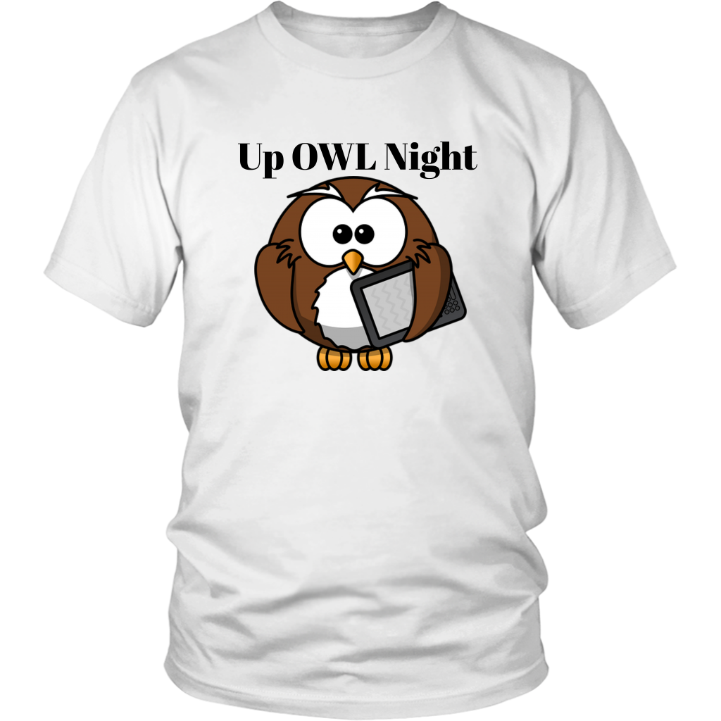 up owl night White  t-shirts